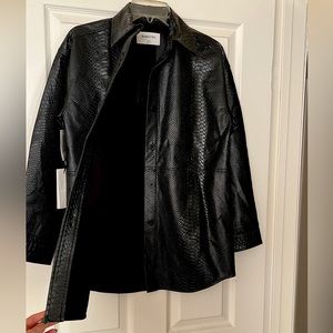 Aritzia Babaton Pelli Jacket in Croc